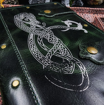Nordic Horse & Celtic Pattern A5 Custom Leather Adventure Journal (30-Day Lead)