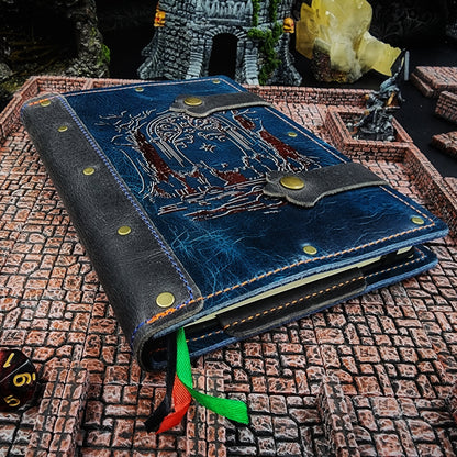 Doors of Moria & Fellowship A5 Custom Leather Adventure Journal (30-Day Lead)