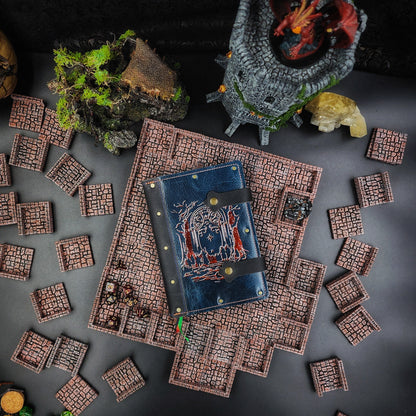 Doors of Moria & Fellowship A5 Custom Leather Adventure Journal (30-Day Lead)
