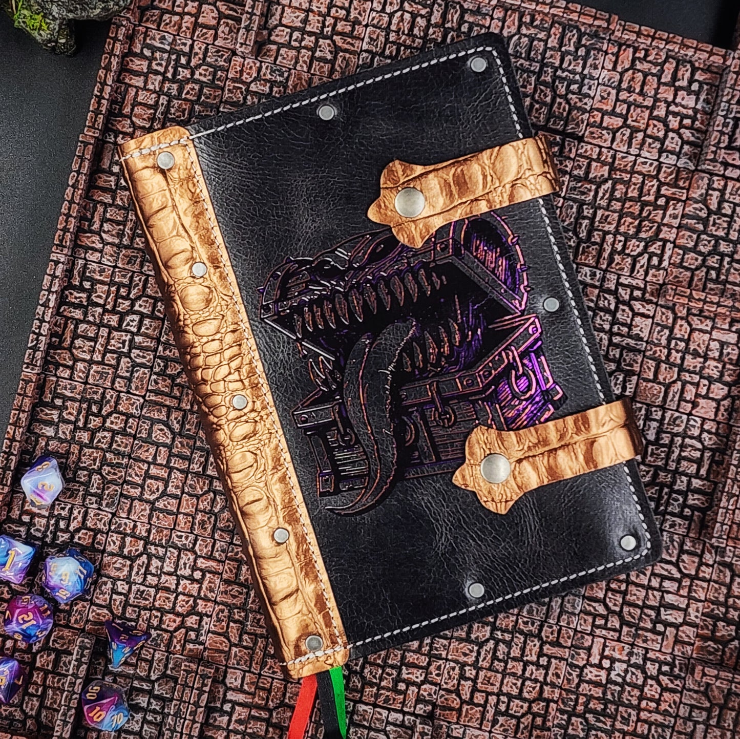 Mimic Treasure Chest A5 Custom Leather Adventure Journal (30-Day Lead)