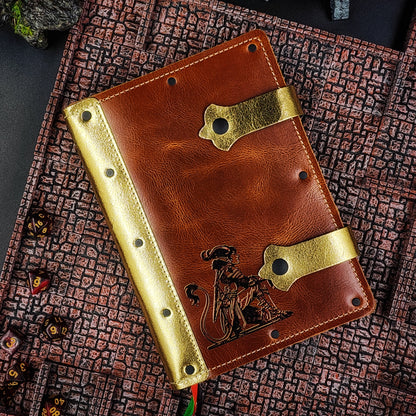 Tiefling A5 Custom Leather Adventure Journal (30-Day Lead)