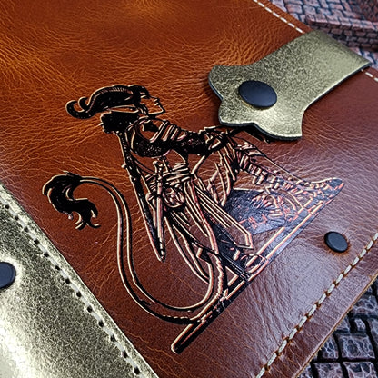 Tiefling A5 Custom Leather Adventure Journal (30-Day Lead)