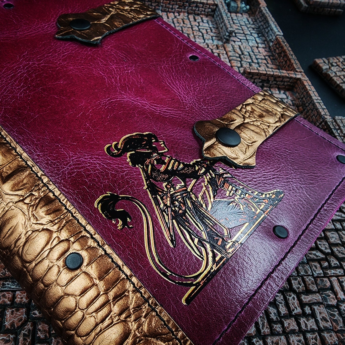 Tiefling A5 Custom Leather Adventure Journal (30-Day Lead)