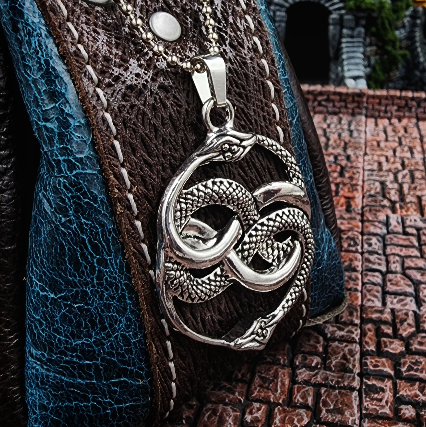 Leather Dice Bag with Auryn Charm