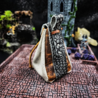 Leather Dice Bag with Evenstar Charm