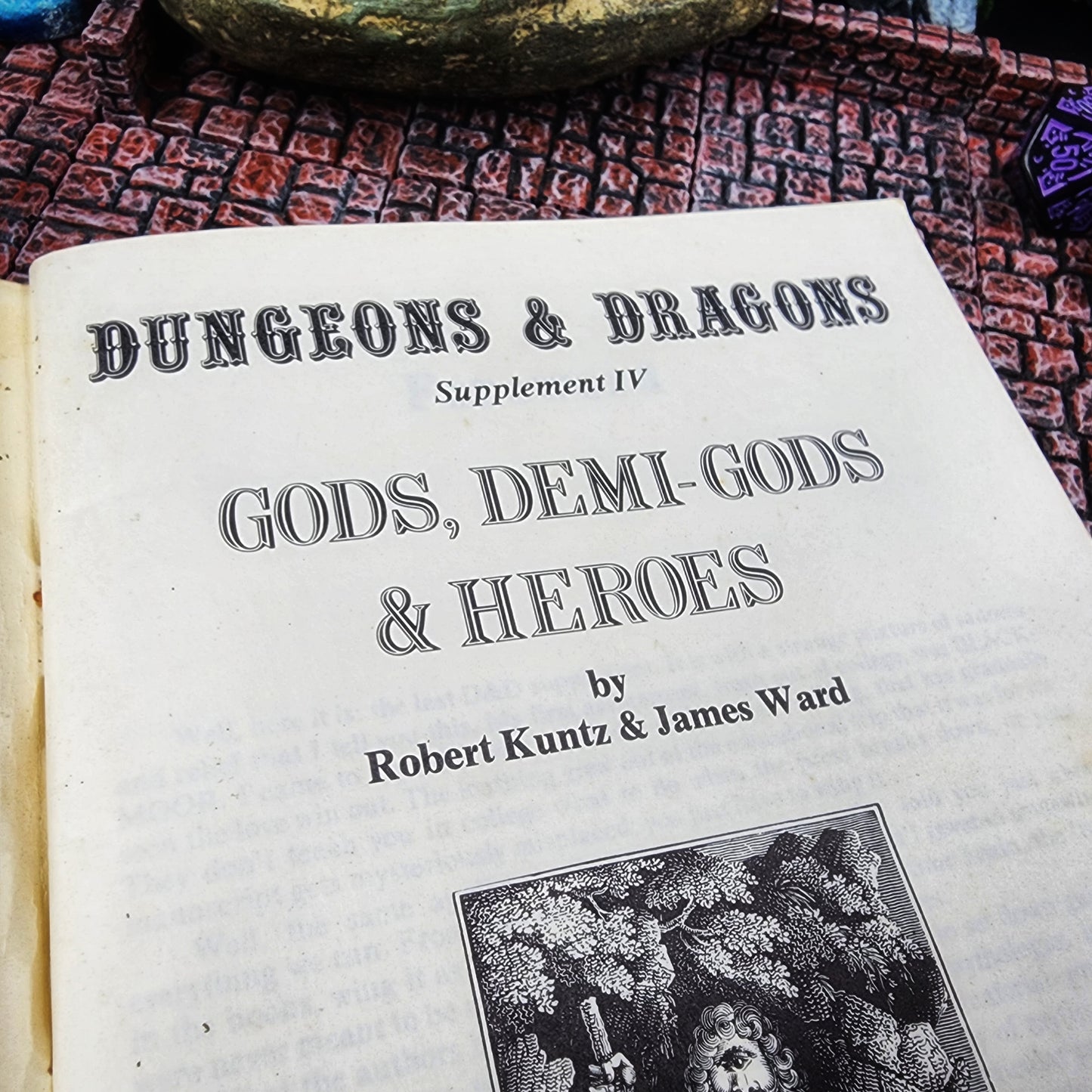 1st Edition 1976 Dungeons and Dragons Gods, Demi-gods & Heroes