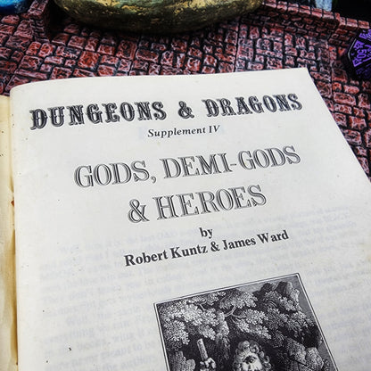 1st Edition 1976 Dungeons and Dragons Gods, Demi-gods & Heroes