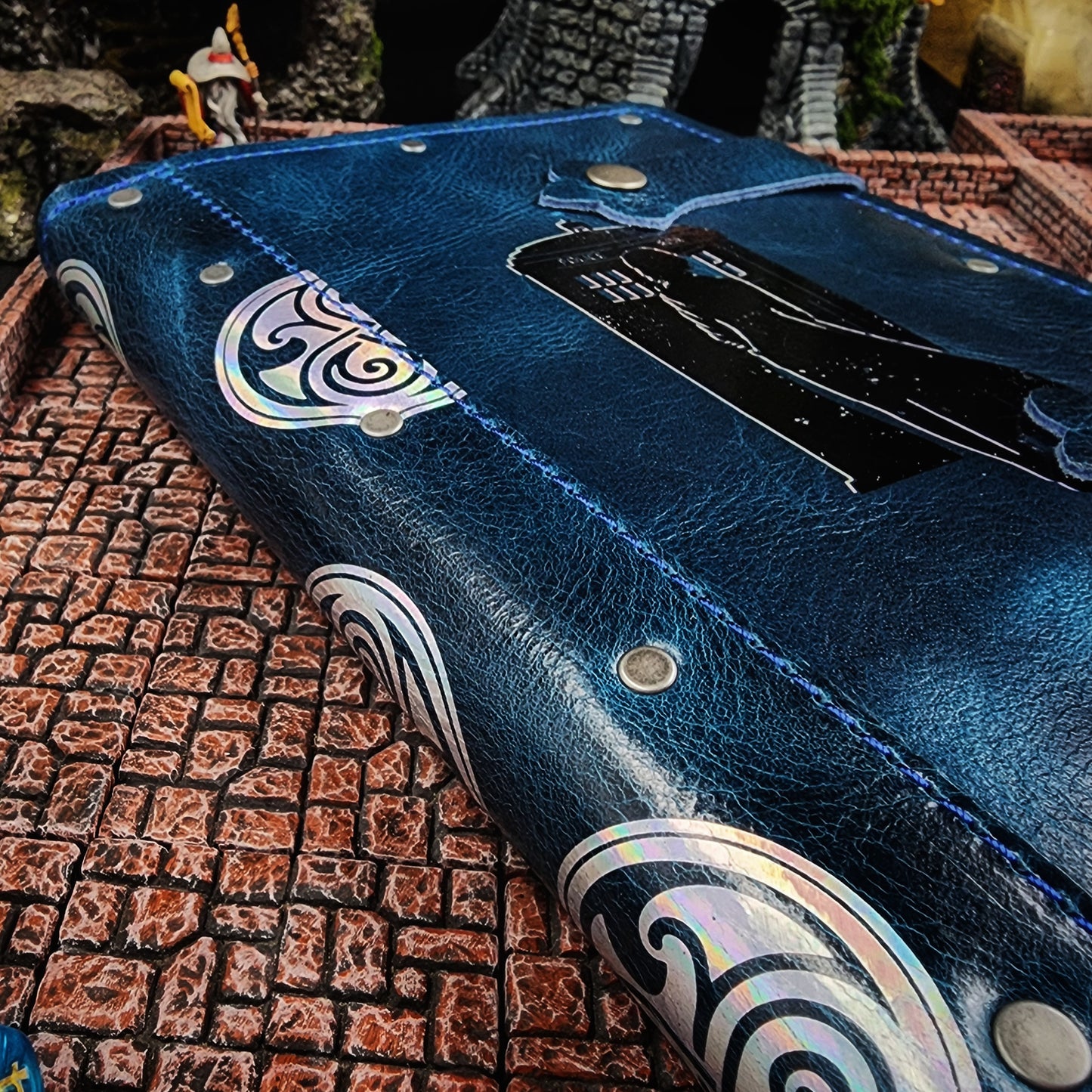 Woman & TARDIS Time Lord A5 Custom Leather Adventure Journal (30-Day Lead)