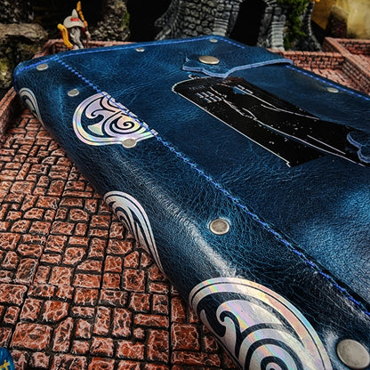 Woman & TARDIS Time Lord A5 Custom Leather Adventure Journal (30-Day Lead)