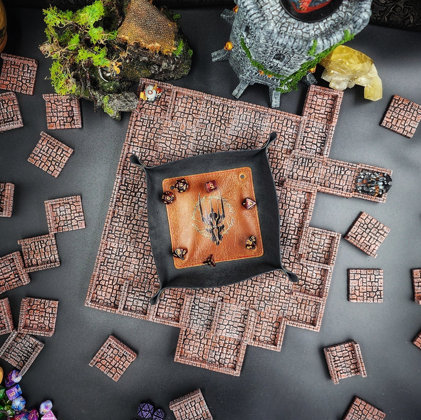 LOTR Inspired Helmet and Text - Dice Tray and Valet Tray