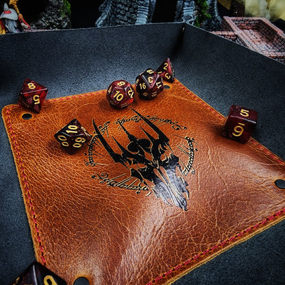 LOTR Inspired Helmet and Text - Dice Tray and Valet Tray