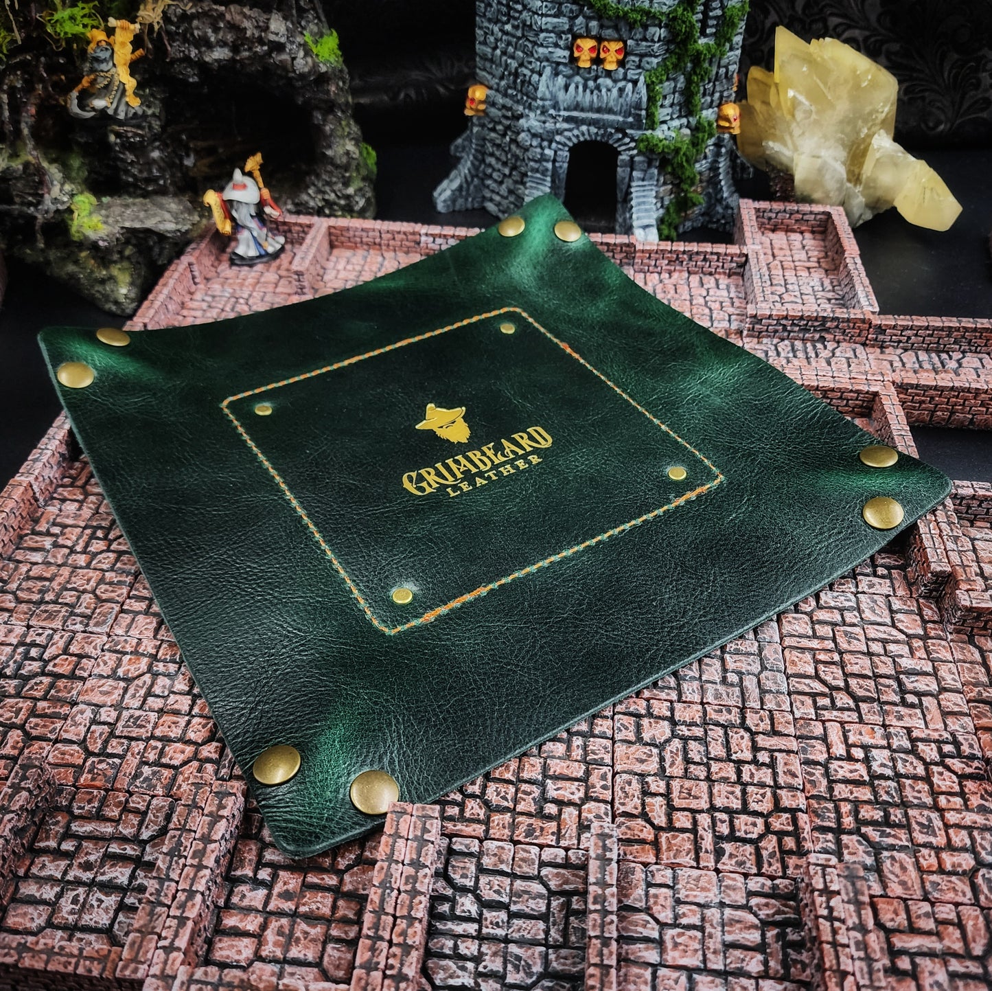 LOTR Inspired Helmet and Text - Dice Tray and Valet Tray