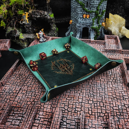 LOTR Inspired Helmet and Text - Dice Tray and Valet Tray