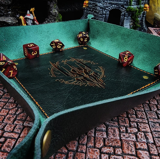 LOTR Inspired Helmet and Text - Dice Tray and Valet Tray