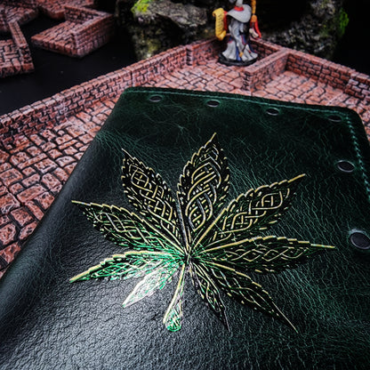 Old Toby Celtic Leaf Custom Leather Pocket Journal (30-Day Lead)