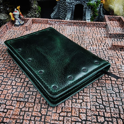 Old Toby Celtic Leaf Custom Leather Pocket Journal (30-Day Lead)