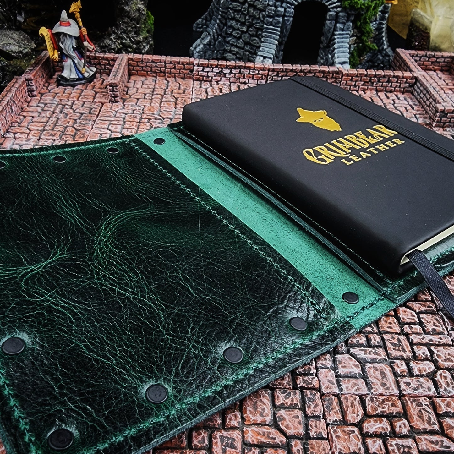 Old Toby Celtic Leaf Custom Leather Pocket Journal (30-Day Lead)