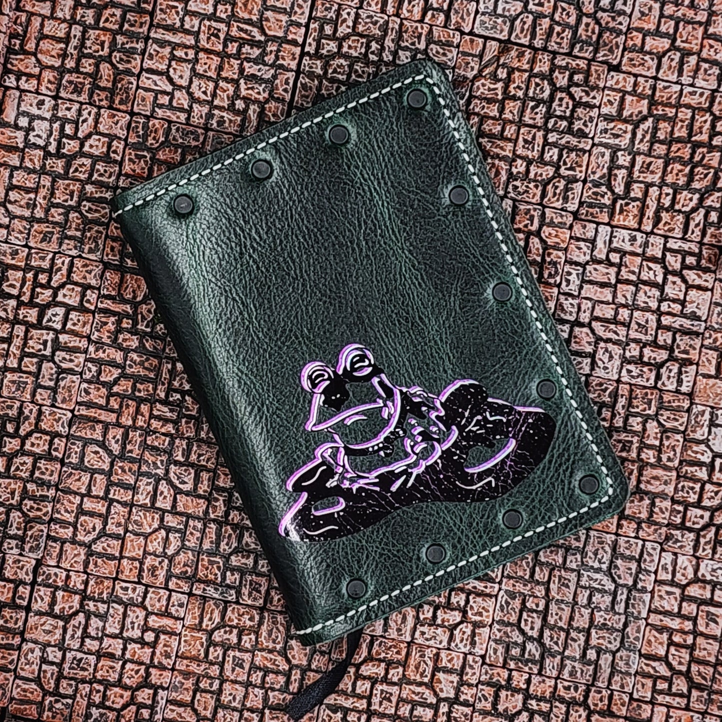 Hypnotoad Futurama Custom Leather Pocket Journal (30-Day Lead)