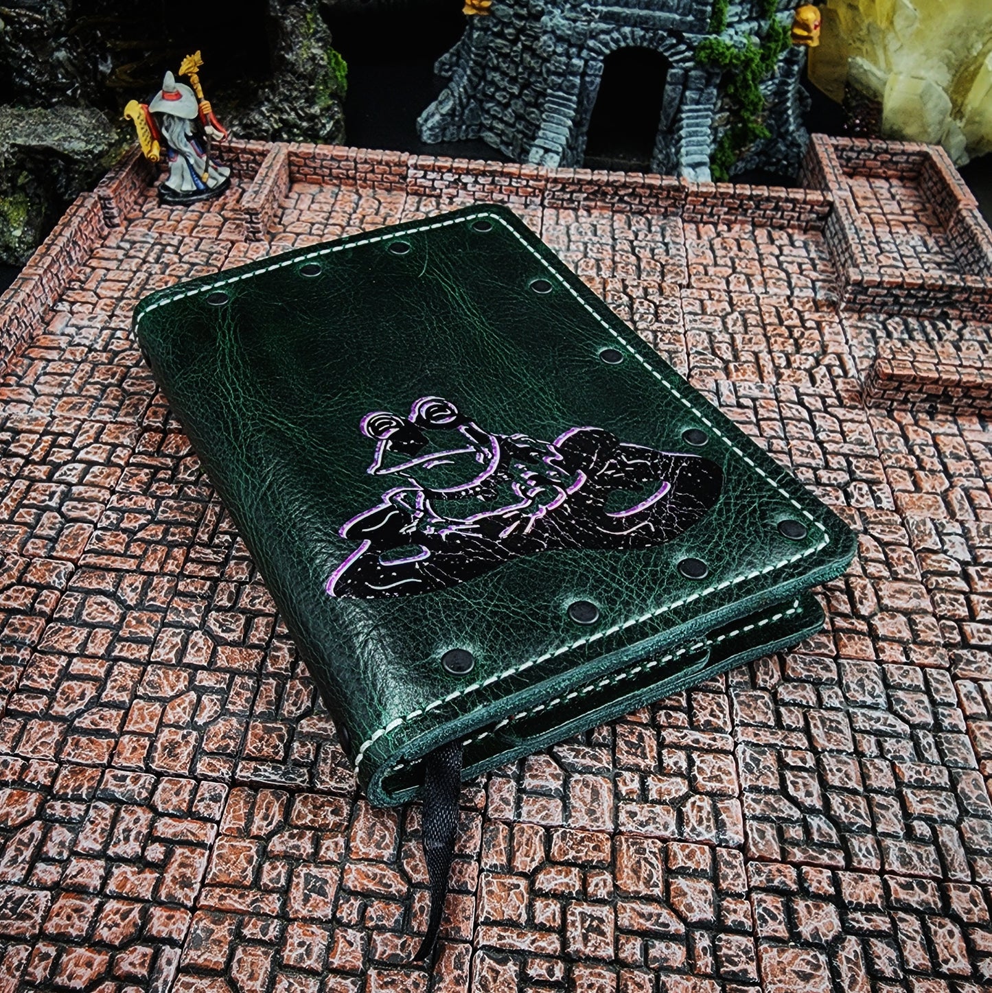 Hypnotoad Futurama Custom Leather Pocket Journal (30-Day Lead)