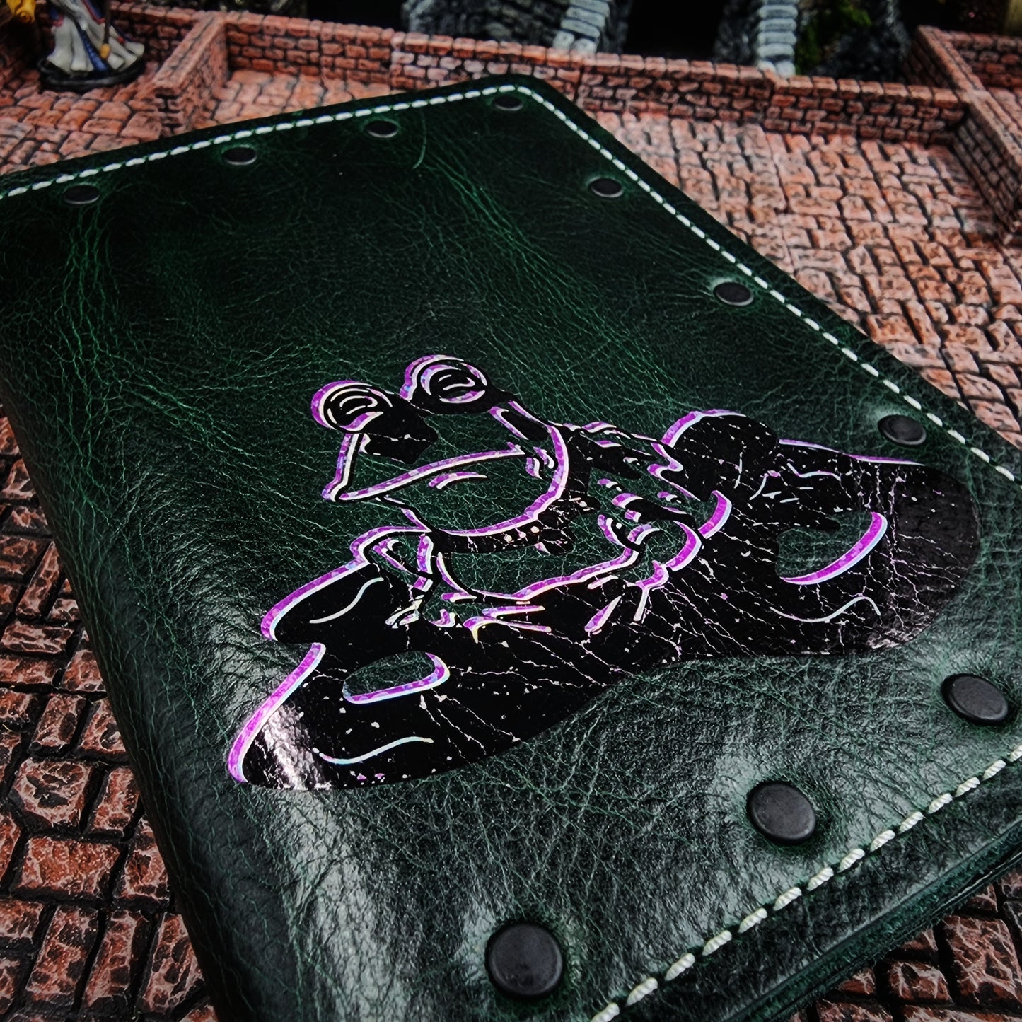 Hypnotoad Futurama Custom Leather Pocket Journal (30-Day Lead)