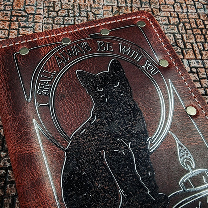 Black Flame & Witch Sisters Custom Leather Pocket Journal (30-Day Lead)