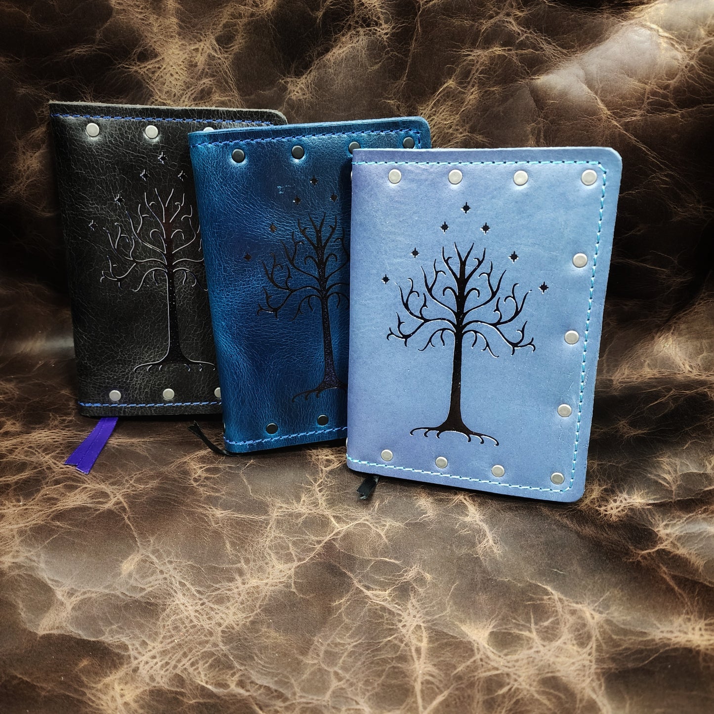 White Tree of Gondor Custom Leather Pocket Journal (30-Day Lead)