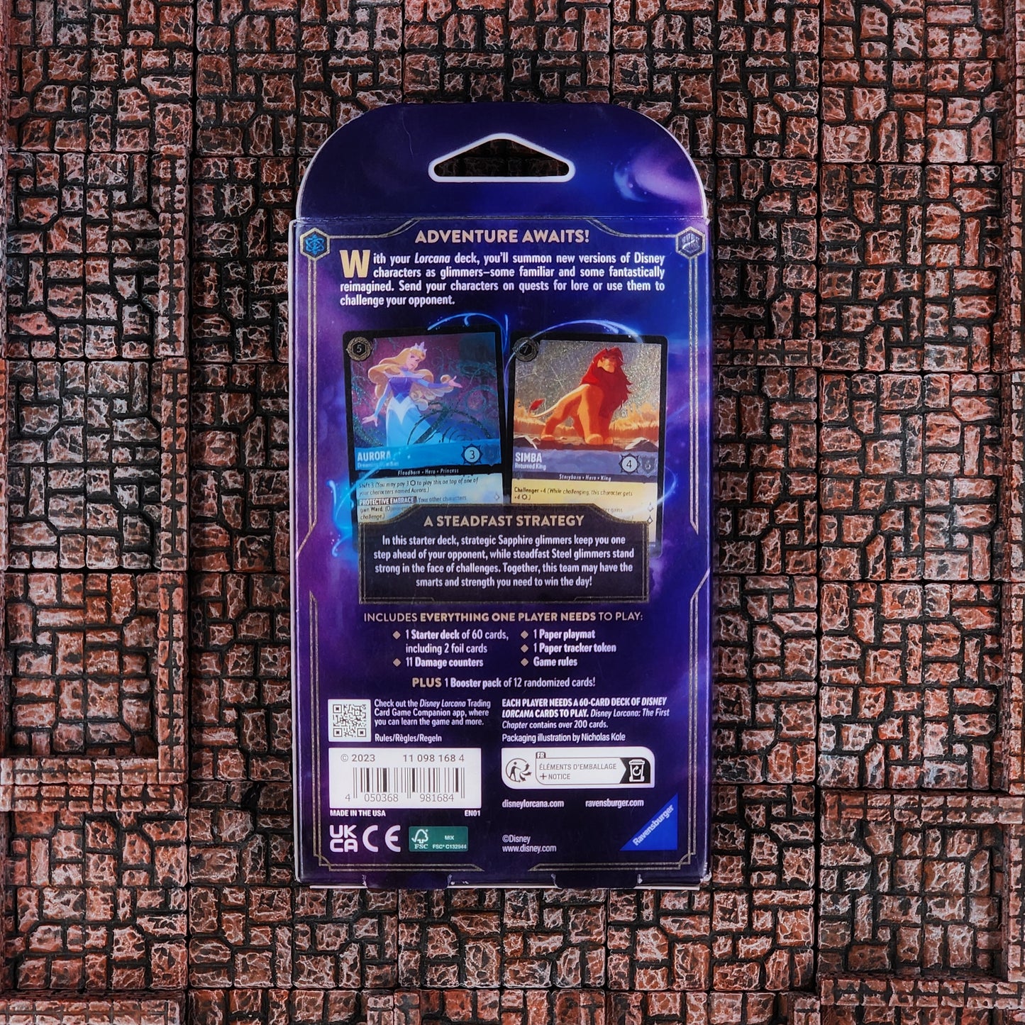 Disney Lorcana The First Chapter Starter Deck: Aurora & Simba - First Printing Sealed