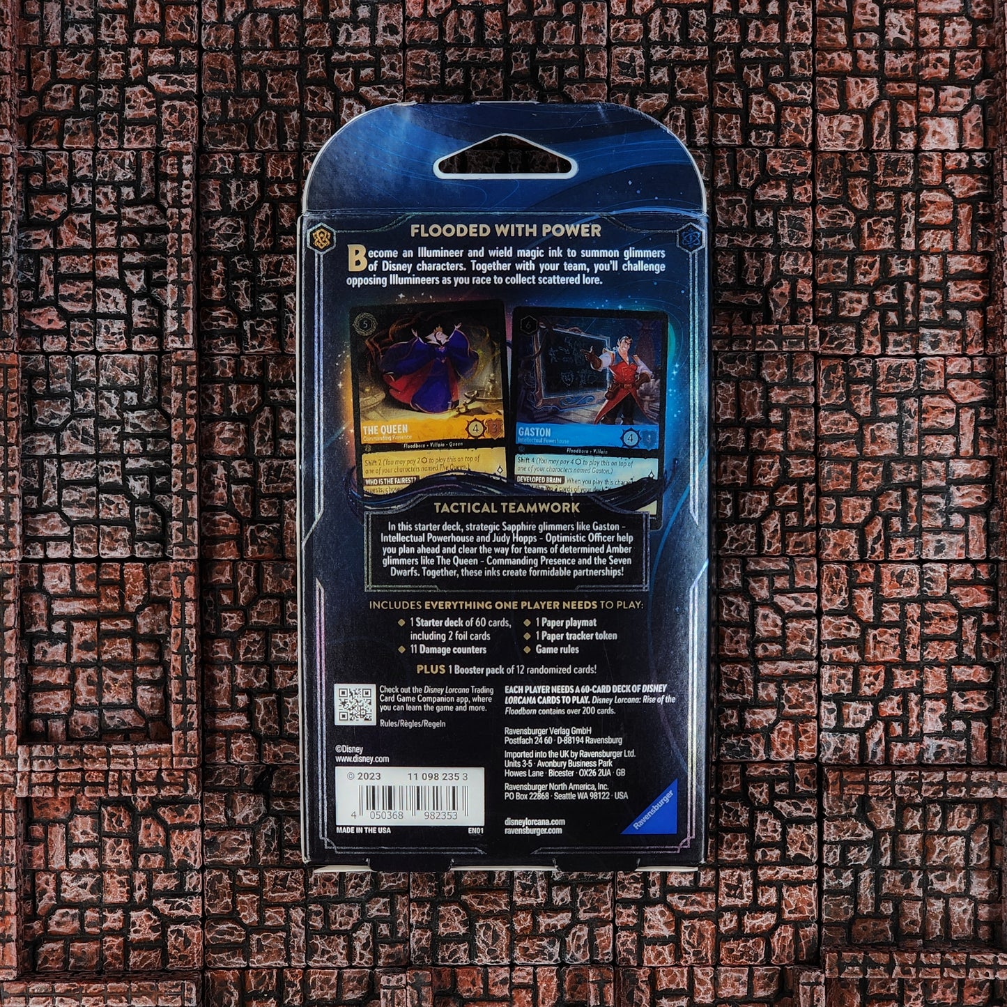Disney Lorcana Rise of the Floodborn Starter Deck: Gaston & The Evil Queen - Factory Sealed
