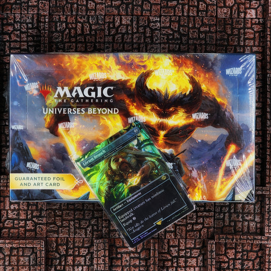 Sealed MTG Lord of the Rings Set Booster Box with Lorien Brooch promo card
