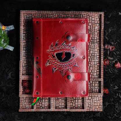 Dragon Eye A5 Custom Leather Adventure Journal (30-Day Lead)