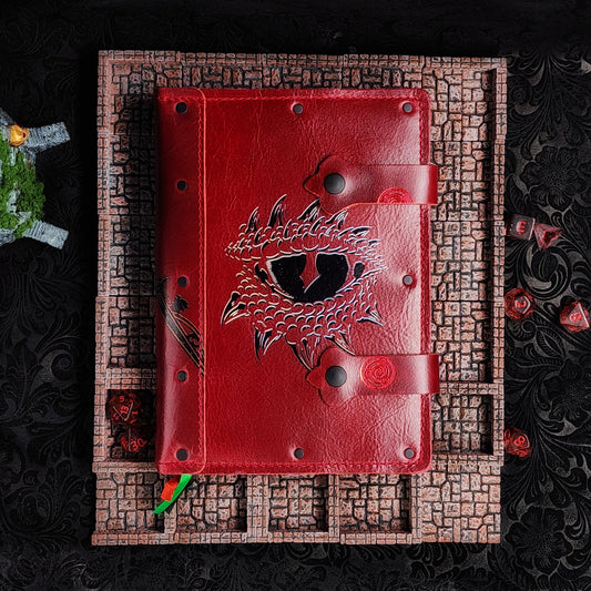 Dragon Eye A5 Custom Leather Adventure Journal (30-Day Lead)