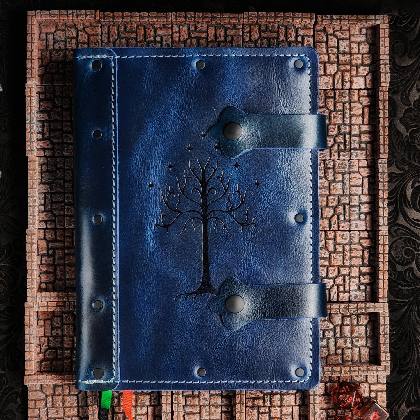White Tree of Gondor A5 Custom Leather Adventure Journal (30-Day Lead)