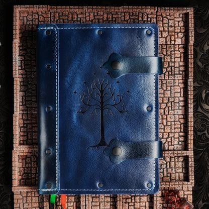 White Tree of Gondor A5 Custom Leather Adventure Journal (30-Day Lead)