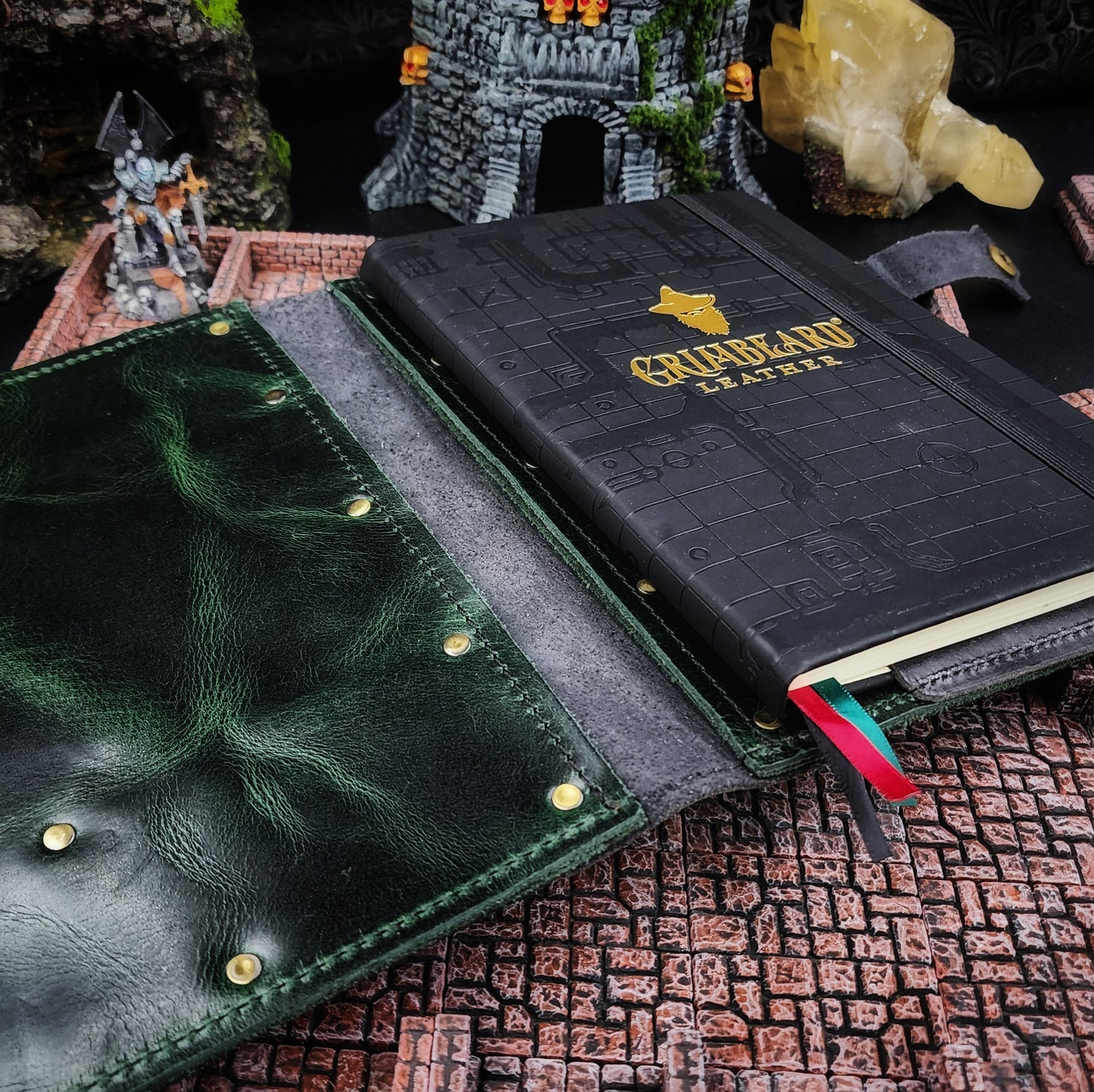 Woman and Dragon A5 Custom Leather Adventure Journal (30-Day Lead)
