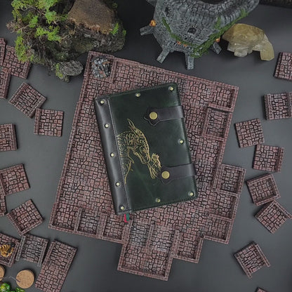 Woman and Dragon A5 Custom Leather Adventure Journal (30-Day Lead)