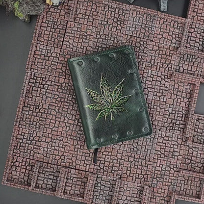 Old Toby Celtic Leaf Custom Leather Pocket Journal (30-Day Lead)